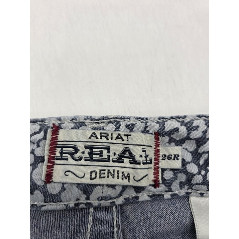 Ariat REAL Denim Shorts Womens 26R Blue Distressed Cut Off Frayed Western - Picture 7 of 10
